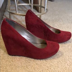 Fergalicious Shoes Wedges Red | Size: 10